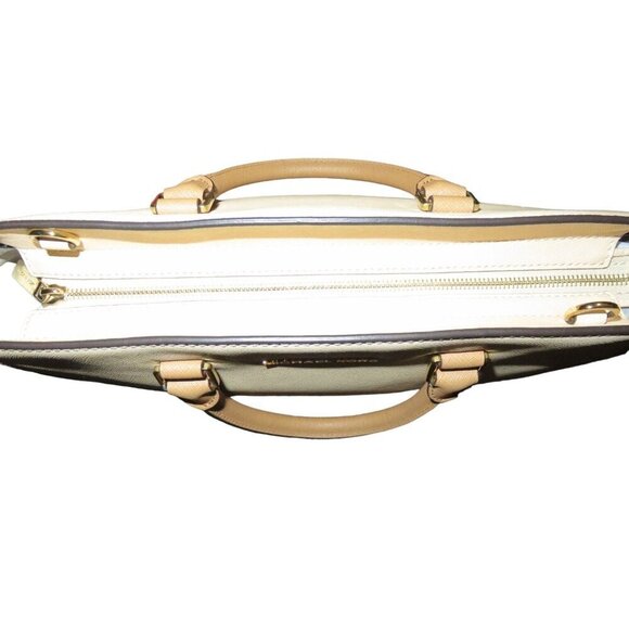 Michael Kors Selma Color Block Saffiano Leather Crossbody Tote 2WAY Handbag - Picture 9 of 11